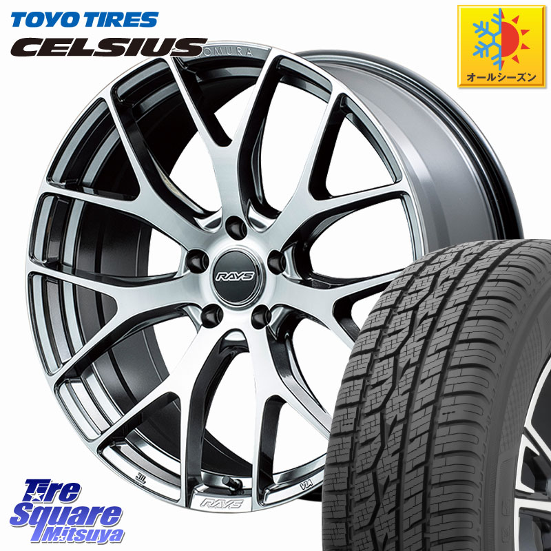 TOYOTIRES トーヨー タイヤ CELSIUS オールシーズンタイヤ 225/55R18 RAYS 【欠品次回9~10月】 HOMURA 2x7FT ホイール 18インチ 18 X 7.5J(M14B) +43 5穴 114.3 レクサスLBX