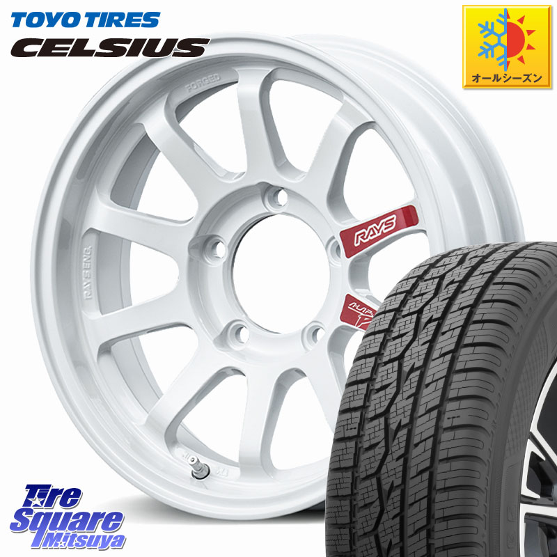 TOYOTIRES トーヨー タイヤ CELSIUS オールシーズンタイヤ 215/65R16 RAYS 【欠品次回11~12月】 A LAP-J PRO ※インセット-6 鍛造 ホイール 16インチ 16 X 6.0J +0 5穴 139.7 ジムニー専用(要オーバーフェンダー等) ジムニ－シエラ・ノマド(カスタム)
