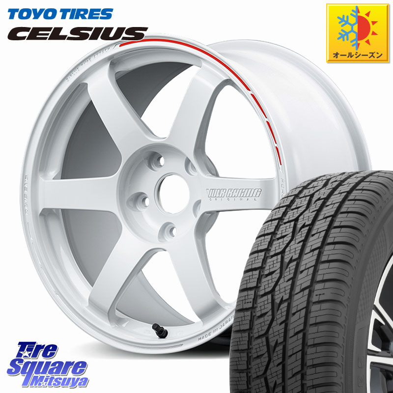 TOYOTIRES トーヨー タイヤ CELSIUS オールシーズンタイヤ 225/65R17 RAYS 【欠品次回10~11月】 TE37 SAGA S-plus TIME ATTACK EDITION VOLK RACING 鍛造 ホイール 17インチ 17 X 7.5J +45 5穴 114.3 80系ハリアー T32エクストレイル CX-5 CX-8 BT5レガシィアウトバック