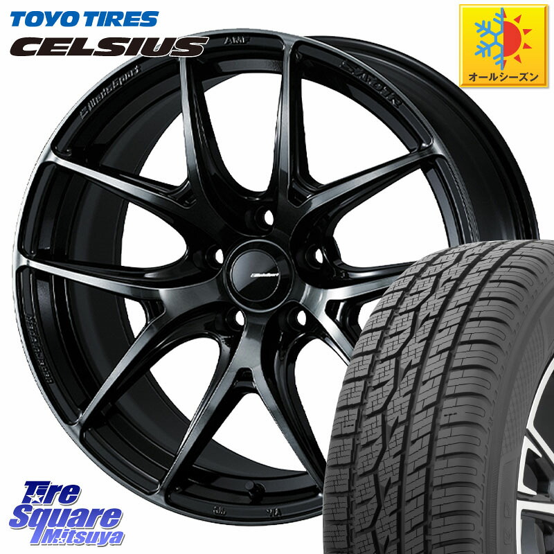 TOYOTIRES トーヨー タイヤ CELSIUS オールシーズンタイヤ 225/60R17 WEDS WedsSport SA-01R ホイール 17インチ ウェッズ スポーツ 17 X 7.5J +45 5穴 114.3 30系アルファード 30系ヴェルファイア SL系フォレスター SK系フォレスター