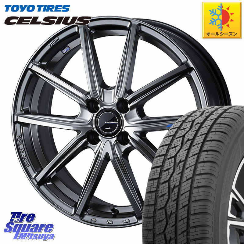 TOYOTIRES トーヨー タイヤ CELSIUS オールシーズンタイヤ 215/65R16 WEDS LEONIS NAVIA 08 ホイール 16インチ 16 X 6.0J +42 4穴 100