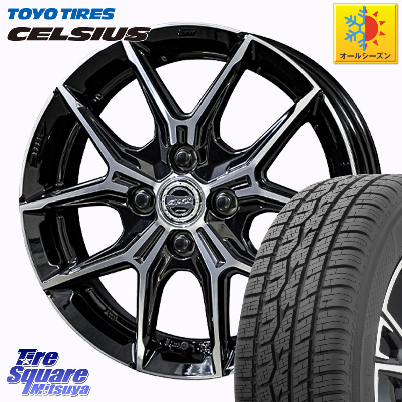 TOYOTIRES トーヨー タイヤ CELSIUS オールシーズンタイヤ 165/60R15 KYOHO SMACK +EK M1 ホイール 15インチ スマック 15 X 5.5J +38 4穴 100 M900系タンク・ルーミー ミラージュ ダイハツ トールM900S・M910S スバル ジャスティM900F・M910F