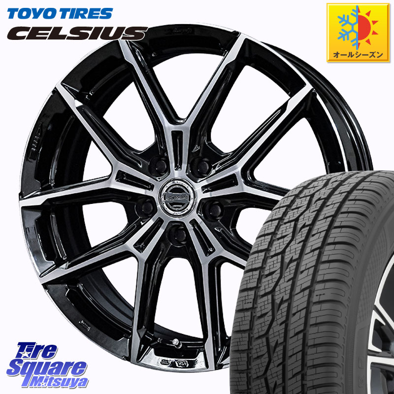 TOYOTIRES トーヨー タイヤ CELSIUS オールシーズンタイヤ 225/55R18 KYOHO SMACK +EK M1 ホイール 18インチ スマック 18 X 7.5J +38 5穴 114.3 デリカD:5