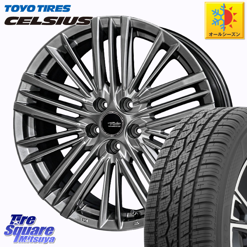 TOYOTIRES トーヨー タイヤ CELSIUS オールシーズンタイヤ 225/55R18KYOHO TAYLOR TL-1 M14球面座ボルト専用 IS300.300h.350装着不可 18X7.5J(M14B) 40 5穴 114.3 レクサスLBX｜タイヤスクエアミツヤ