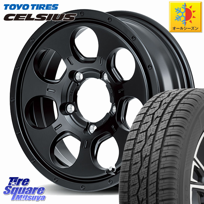 TOYOTIRES トーヨー タイヤ CELSIUS オールシーズンタイヤ 215/65R16MANARAY MID ROADMAX MUD AGENT ホイール 16インチ 16X5.5J 22 5穴 139.7 ジムニー専用(要オーバーフェンダー等) AZオフロード カスタムサイズ｜タイヤスクエアミツヤ 68,442円