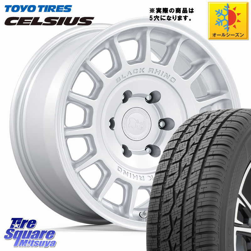 TOYOTIRES トーヨー タイヤ CELSIUS オールシーズンタイヤ 215/60R17 BLACK RHINO VOLL ボル シルバー ホイール 17インチ ブラックライノ◇参考画像 17 X 8.0J +38 5穴 114.3 20系アルファード