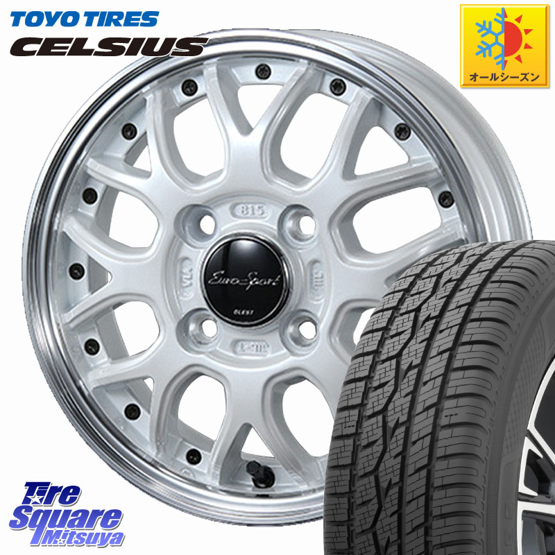 TOYOTIRES トーヨー タイヤ CELSIUS オールシーズンタイヤ 165/70R14BLEST EuroSport Type815 軽自動車専用 ホイール 14インチ 14X4.5J 45 4穴 100 Mx27/37/47Sソリオ・MB37SデリカD2 ハスラー MAx6S系ソリオ デリカD:2 D2 Kei ラピュタ ハスラー リフトアップ等カスタ｜タイヤスクエアミツヤ 56,463円