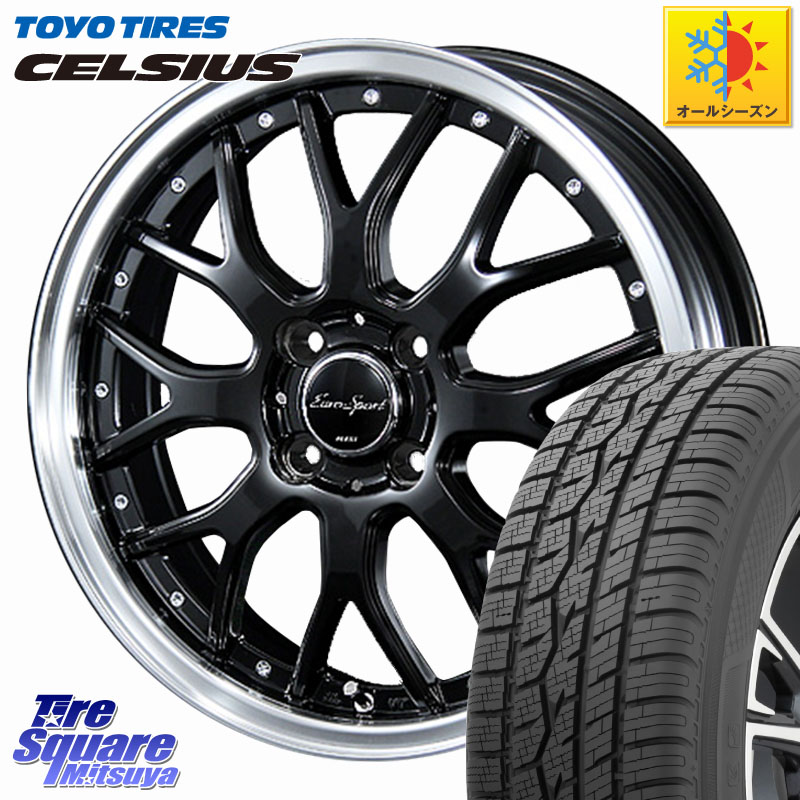 TOYOTIRES トーヨー タイヤ CELSIUS オールシーズンタイヤ 175/65R15 BLEST EuroSport Type815 軽自動車専用 ホイール 15インチ 15 X 5.0J +45 4穴 100