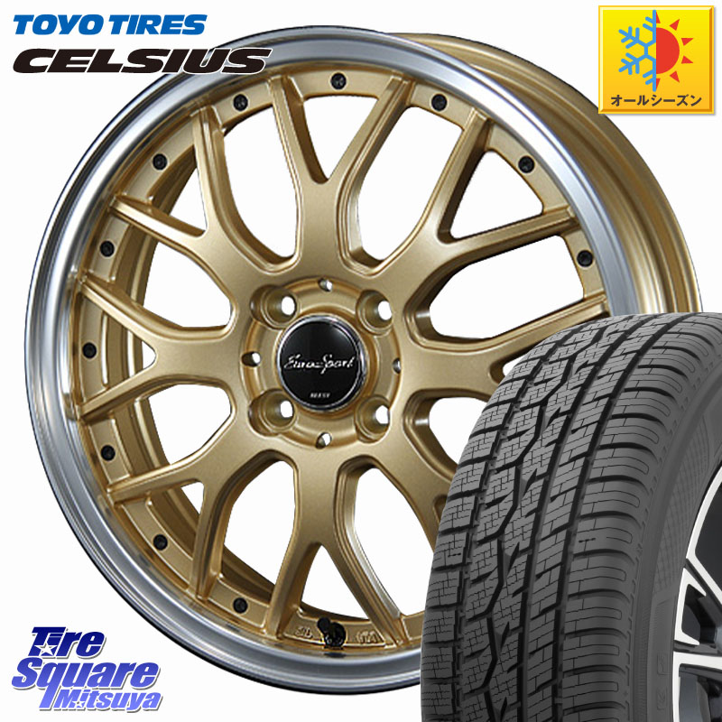 TOYOTIRES トーヨー タイヤ CELSIUS オールシーズンタイヤ 165/60R15BLEST EuroSport Type815 ホイール 15インチ 15X5.5J 42 4穴 100 M900系タンク/ルーミー ミラージュ ダイハツ トールM900S・M910S ジャスティ(M900/910F) ルーミー｜タイヤスクエアミツヤ