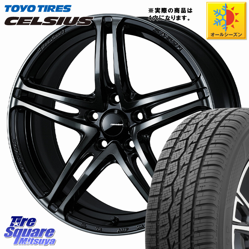 TOYOTIRES トーヨー タイヤ CELSIUS オールシーズンタイヤ 175/65R15WEDS WedsSport SA-52R SA52R ウェッズ スポーツ ホイール ◇参考画像 15インチ 15X6.0J 38 4穴 100 130系ヴィッツ キューブ CUBE 日産 アクア｜タイヤスクエアミツヤ