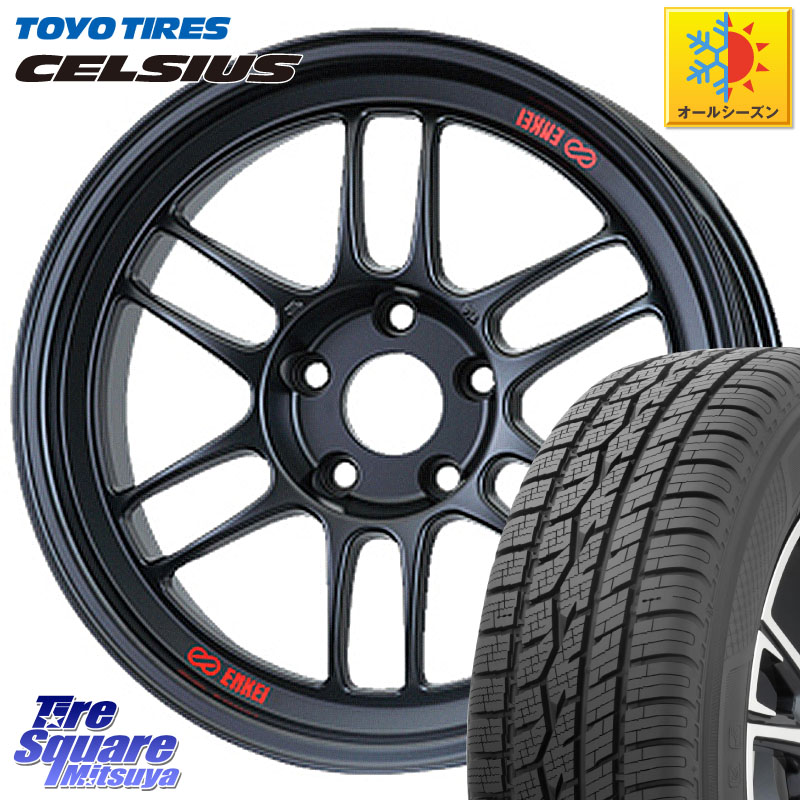 TOYOTIRES トーヨー タイヤ CELSIUS オールシーズンタイヤ 225/55R18 ENKEI エンケイ Racing RPF1 ホイール 18 X 7.5J +48 5穴 100