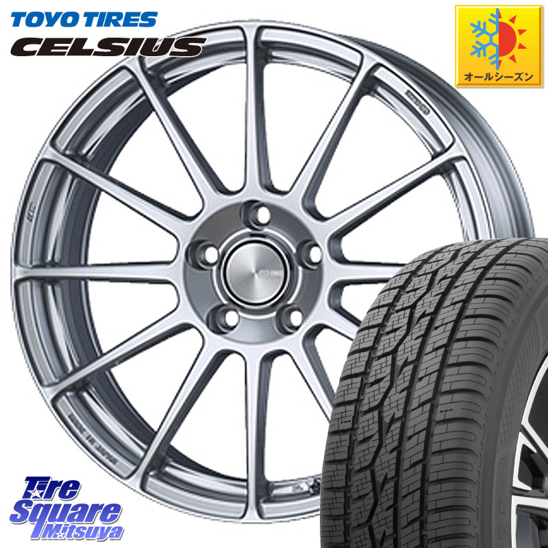 TOYOTIRES トーヨー タイヤ CELSIUS オールシーズンタイヤ 225/60R17 ENKEI エンケイ PerformanceLine PF03 ホイール 17 X 7.0J +50 5穴 100 GT系スバルXV