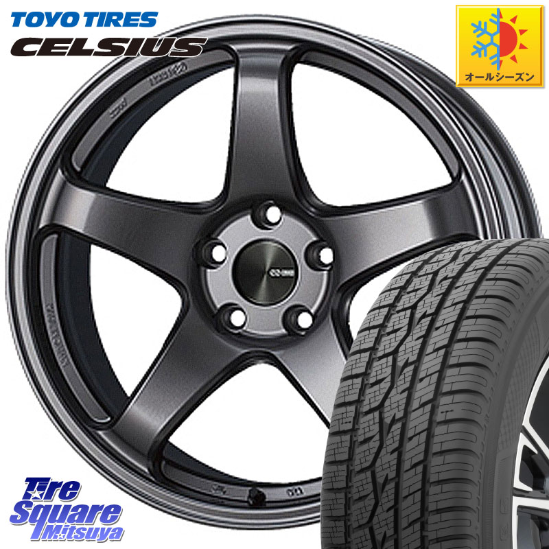 TOYOTIRES トーヨー タイヤ CELSIUS オールシーズンタイヤ 185/60R15 ENKEI エンケイ PerformanceLine PF05 DS 4H 15インチ 15 X 6.0J +40 4穴 100 アクア 160系カローラフィールダー ヤリス 130系ヴィッツ