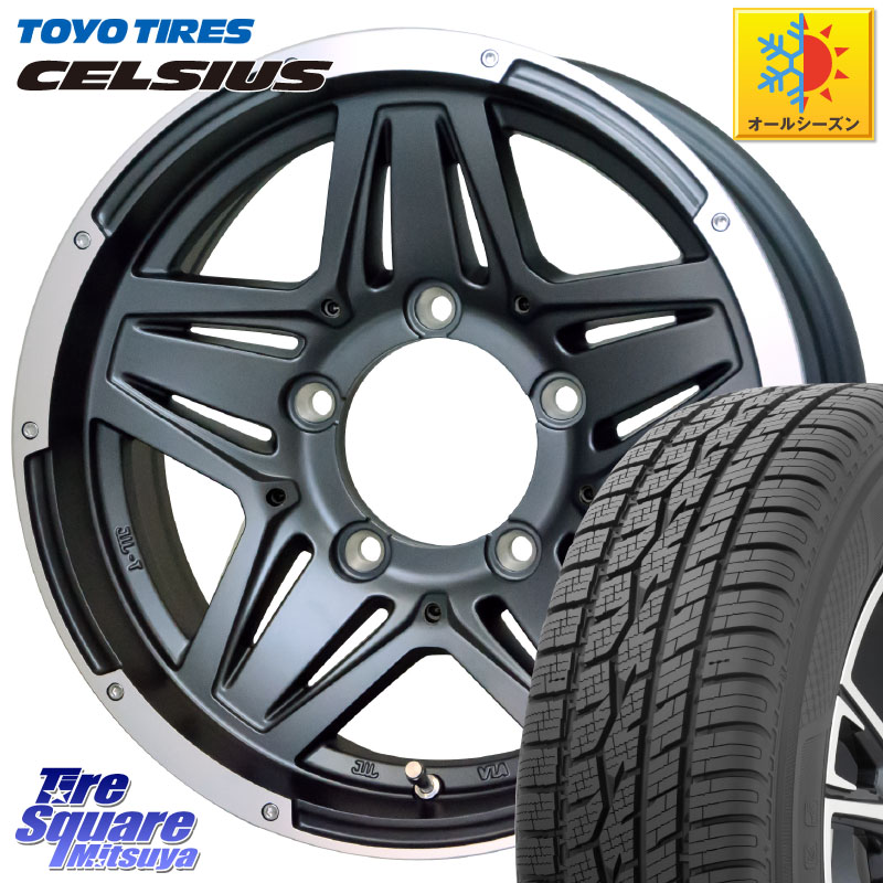 TOYOTIRES トーヨー タイヤ CELSIUS オールシーズンタイヤ 215/65R16HotStuff マッドクロス JB-01 JB01 ホイール 16インチ 16X6.0J 0 5穴 139.7 ジムニー専用(要オーバーフェンダー等) ジムニ&minus;シエラ/ノマド(カスタム) AZオフロード カスタムサイズ｜タイヤスクエアミツヤ