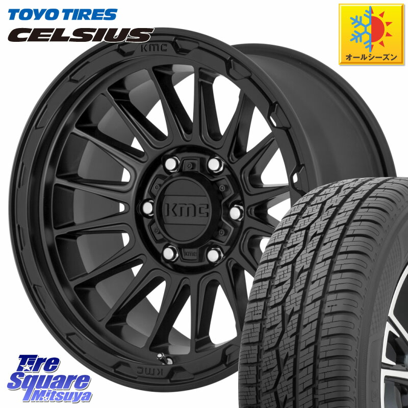TOYOTIRES トーヨー タイヤ CELSIUS オールシーズンタイヤ 225/60R17 KMC KM542 Impact ホイール 17インチ 17 X 8.0J +35 5穴 114.3 30系アルファード 30系ヴェルファイア