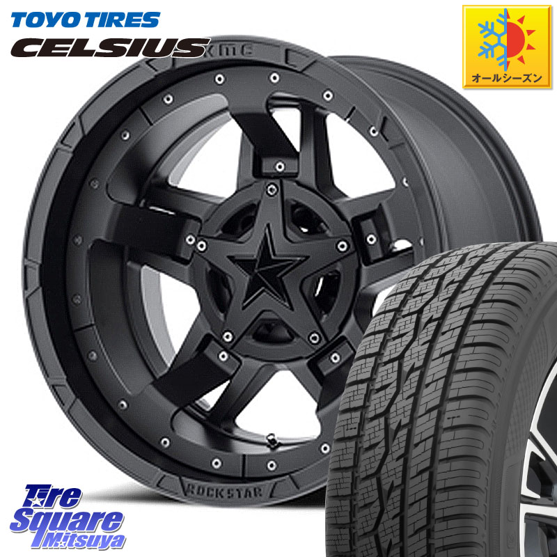 TOYOTIRES トーヨー タイヤ CELSIUS オールシーズンタイヤ 225/60R17KMC XD827 ROCKSTAR3 ホイール 17インチ ロックスター3 17X8.0J(US) 35 5穴 114.3 Jeep Compass ジープコンパス|タイヤスクエアミツヤ