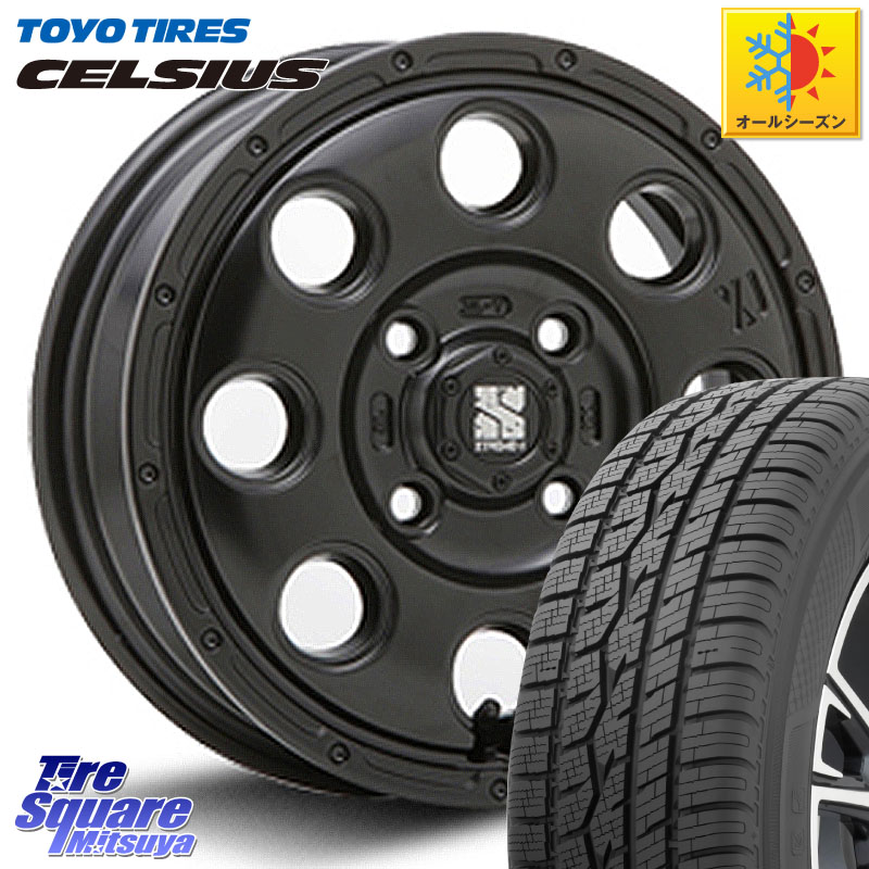 TOYOTIRES トーヨー タイヤ CELSIUS オールシーズンタイヤ 165/60R15 MLJ KK03 XTREME-J エクストリームJ ホイール 15インチ 15 X 4.5J +45 4穴 100 デリカミニ4WD キャスト[アクティバ] ハスラー ピクシスジョイ[Cグレード] ハイゼット アゲトラCustom車用※軽自動車専