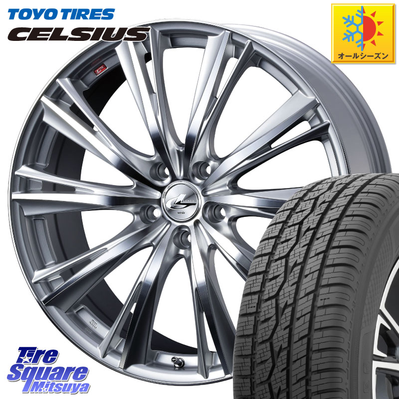 TOYOTIRES トーヨー タイヤ CELSIUS オールシーズンタイヤ 225/60R17 WEDS 33886 レオニス WX HSMC ウェッズ Leonis ホイール 17インチ 17 X 7.0J +47 5穴 100