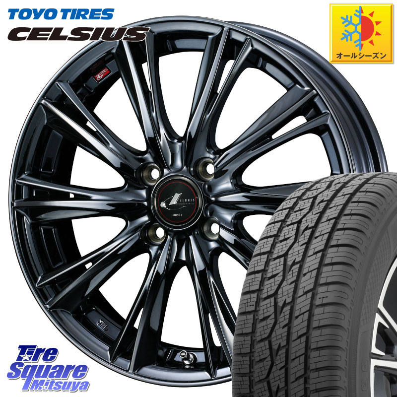 TOYOTIRES トーヨー タイヤ CELSIUS オールシーズンタイヤ 215/65R16 WEDS レオニス WX BMC1 ウェッズ Leonis ホイール 16インチ 16 X 6.0J +42 4穴 100
