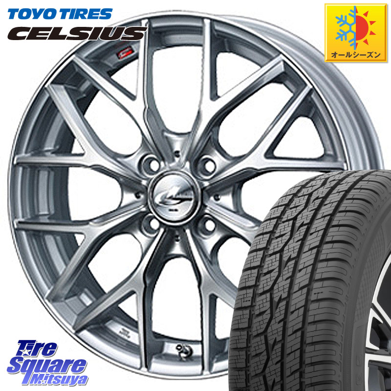 TOYOTIRES トーヨー タイヤ CELSIUS オールシーズンタイヤ 165/65R15 WEDS 37404 レオニス MX ウェッズ Leonis ホイール 15インチ 15 X 4.5J +45 4穴 100 ダイハツTAFT Mx27/37/47Sソリオ・デリカD2 MAx6S系ソリオ