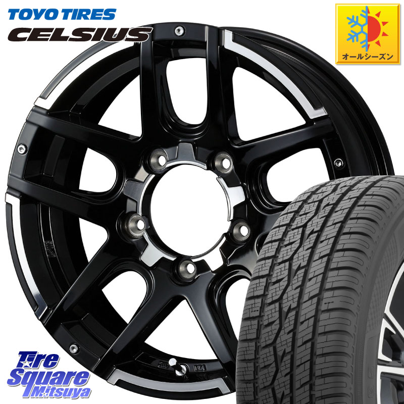 TOYOTIRES トーヨー タイヤ CELSIUS オールシーズンタイヤ 215/65R16WEDS MUD VANCE 04 マッドヴァンス04 ホイール 16インチ 16X5.5J 22 5穴 139.7 ジムニー専用(要オーバーフェンダー等) AZオフロード カスタムサイズ｜タイヤスクエアミツヤ