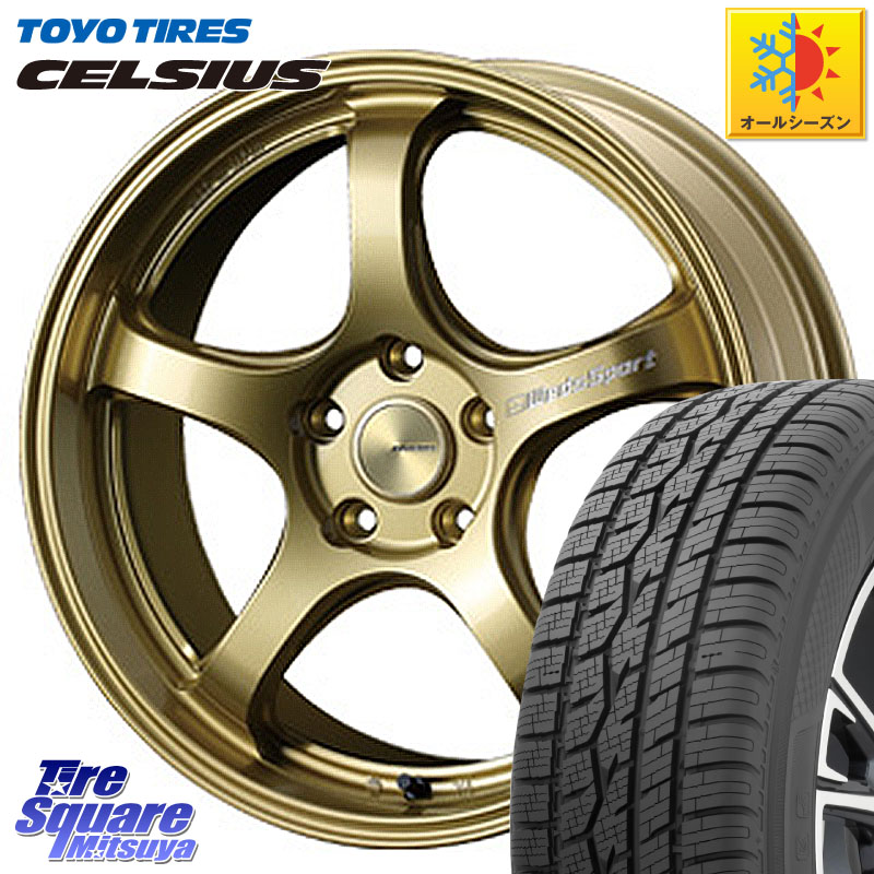 TOYOTIRES トーヨー タイヤ CELSIUS オールシーズンタイヤ 225/55R18 WEDS 72823 RN-05M ウェッズ スポーツ ホイール 18インチ 18 X 7.5J +45 5穴 114.3 レヴォーグレイバック SL系フォレスター SK系フォレスター