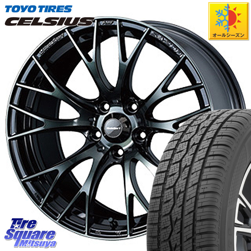 TOYOTIRES トーヨー タイヤ CELSIUS オールシーズンタイヤ 215/65R16 WEDS 72722 SA-20R SA20R ウェッズ スポーツ ホイール 16インチ 16 X 7.0J +42 5穴 114.3 C-HR 30系ヴェルファイア 10系カローラクロス 20系アルファード