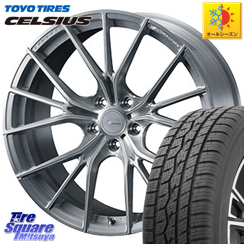 TOYOTIRES トーヨー タイヤ CELSIUS オールシーズンタイヤ 225/55R18 WEDS F ZERO FZ-1 FZ1 鍛造 FORGED ホイール18インチ エフゼロ 18 X 7.5J +45 5穴 100