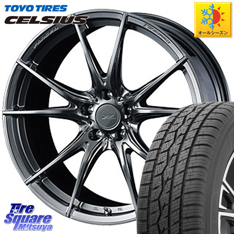 TOYOTIRES トーヨー タイヤ CELSIUS オールシーズンタイヤ 225/55R18 WEDS F ZERO FZ-2 FZ2 鍛造 FORGED ホイール18インチ エフゼロ 18 X 7.5J +38 5穴 114.3 デリカD:5