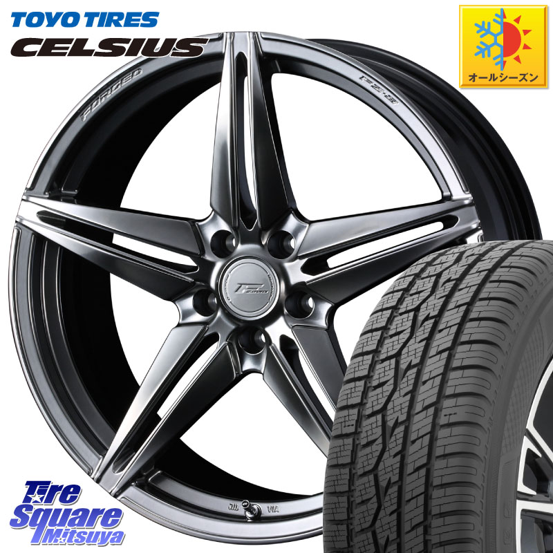 TOYOTIRES トーヨー タイヤ CELSIUS オールシーズンタイヤ 225/55R18WEDS F ZERO FZ-3 FZ3 鍛造 FORGED ホイール18インチ エフゼロ 18X7.5J 38 5穴 114.3 デリカD:5 デリカD:5(26+) エクストレイル X-TRAIL 日産 エクリプスクロス RVR アウトランダー|タイヤスクエアミツヤ
