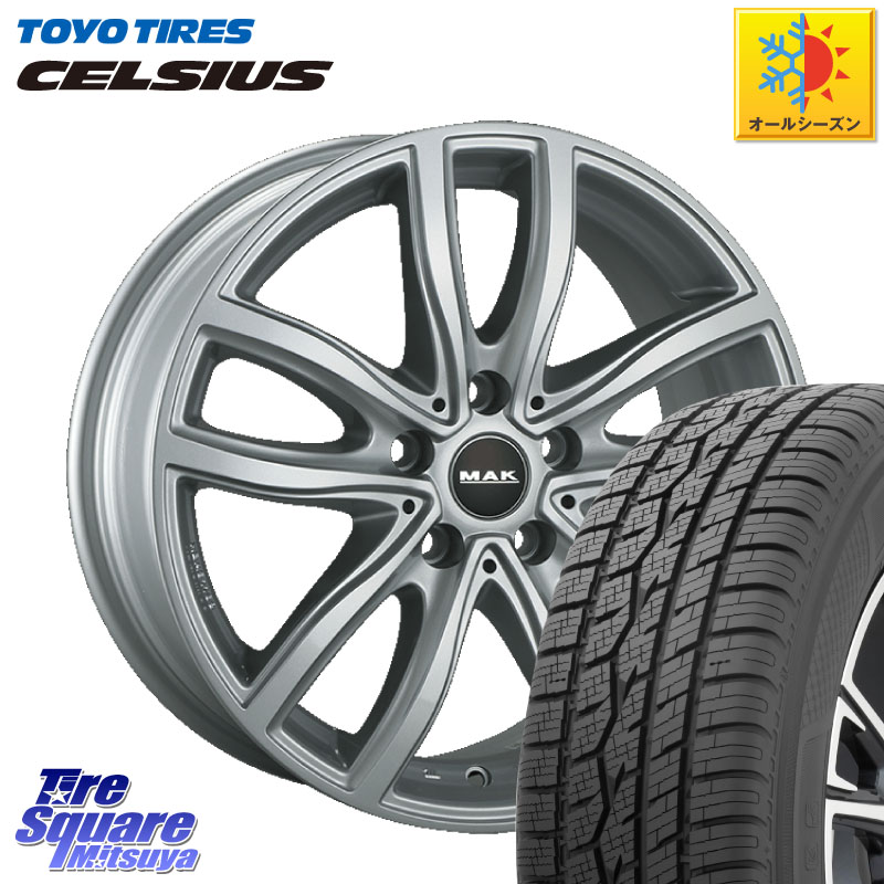 TOYOTIRES トーヨー タイヤ CELSIUS オールシーズンタイヤ 205/60R16 阿部商会 MAK FAHR ホイール 16インチ 16 X 7.0J(BMW G20) +30 5穴 112 BMW 3シリーズ G20 G21