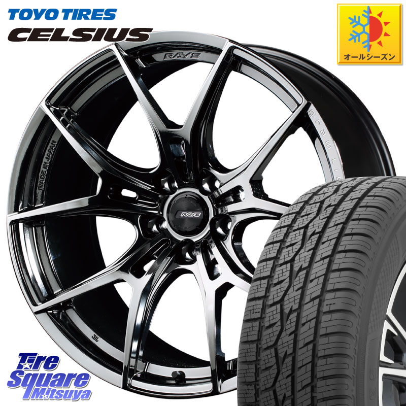 TOYOTIRES トーヨー タイヤ CELSIUS オールシーズンタイヤ 225/55R18 RAYS 【欠品次回8~9月】 レイズ GramLights グラムライツ 57FXZ RBC ホイール 18インチ 18 X 7.5J +50 5穴 114.3 E52エルグランド ZR-V レヴォーグレイバック SK系フォレスター