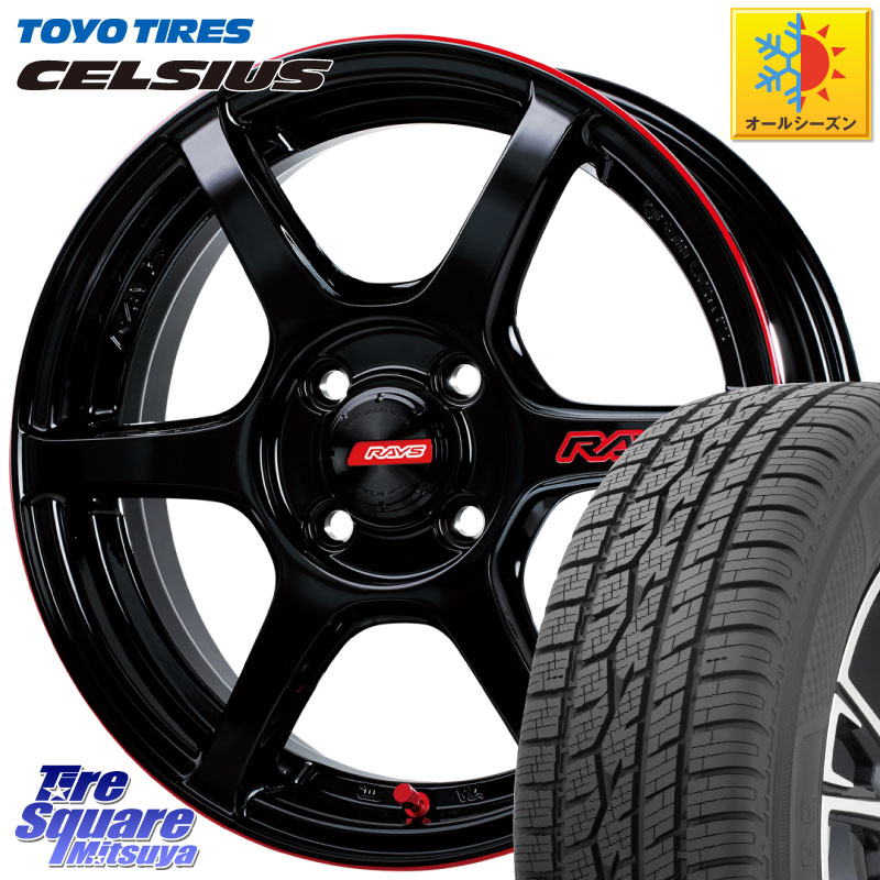 TOYOTIRES トーヨー タイヤ CELSIUS オールシーズンタイヤ 185/60R15RAYS 【欠品次回11~12月】 GRAM LIGHTS 57C6 TIME ATTACK EDITION ホイール 15インチ 15X5.0J 43 4穴 100 130系ヴィッツ|タイヤスクエアミツヤ
