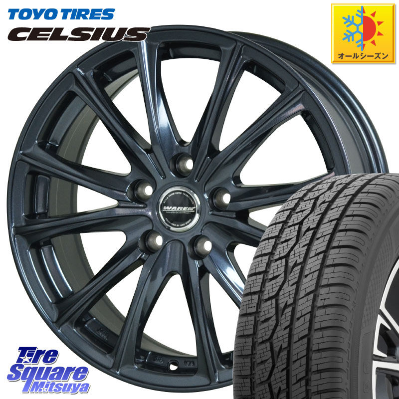 TOYOTIRES トーヨー タイヤ CELSIUS オールシーズンタイヤ 185/60R15HotStuff WAREN W05 ヴァーレン ホイール15インチ 15X6.0J 43 5穴 114.3 スイフトスポーツ｜タイヤスクエアミツヤ