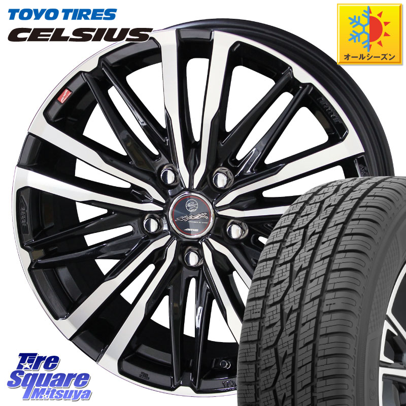 TOYOTIRES トーヨー タイヤ CELSIUS オールシーズンタイヤ 195/65R15 KYOHO SMACK CREST ホイール 4本 15インチ 15 X 5.5J +45 5穴 114.3
