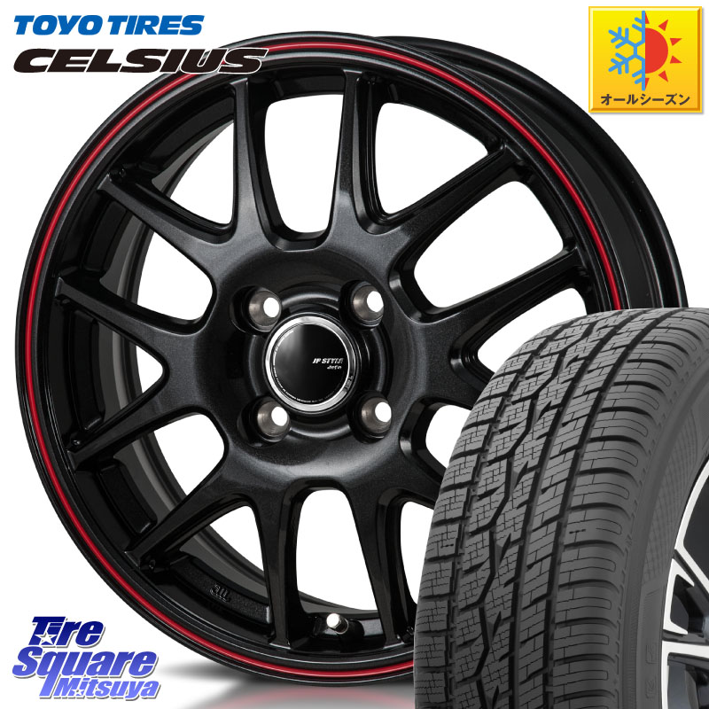 TOYOTIRES トーヨー タイヤ CELSIUS オールシーズンタイヤ 165/60R15 MONZA JP STYLE Jefa ジェファ 15インチ 15 X 5.5J +43 4穴 100 M900系タンク・ルーミー ミラージュ ダイハツ トールM900S・M910S スバル ジャスティM900F・M910F 103,430円