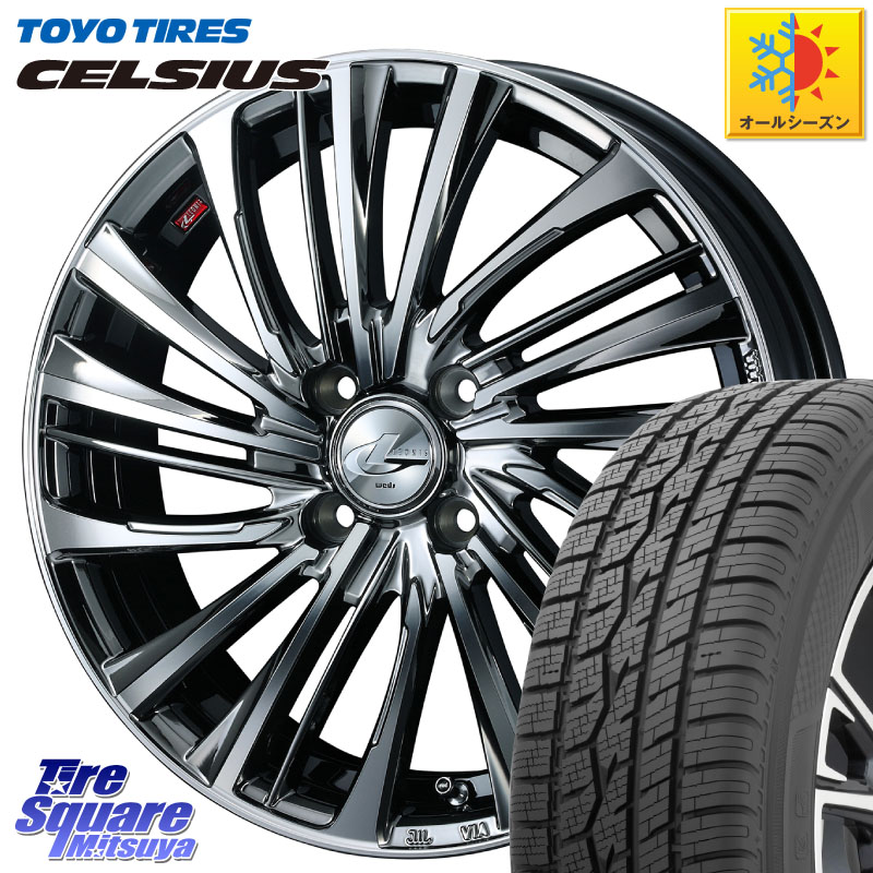 TOYOTIRES トーヨー タイヤ CELSIUS オールシーズンタイヤ 165/60R15 WEDS ウェッズ weds レオニス LEONIS FS 15インチ 15 X 4.5J +45 4穴 100 デリカミニ4WD キャスト[アクティバ] ハスラー ピクシスジョイ[Cグレード] ハイゼット アゲトラCustom車用※軽自動車専用ホ