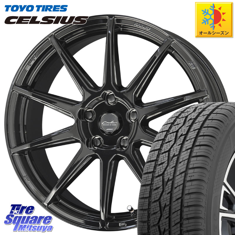 TOYOTIRES トーヨー タイヤ CELSIUS オールシーズンタイヤ 225/55R18 KYOHO 【欠品次回3月末】キョウホウ CIRCLAR サーキュラー C10R 18インチ 18 X 7.0J +48 5穴 114.3 E52エルグランド ZR-V レヴォーグレイバック SL系フォレスター SK系フォレスター