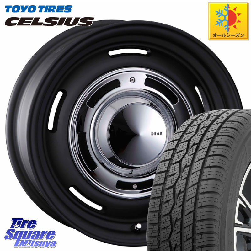 TOYOTIRES トーヨー タイヤ CELSIUS オールシーズンタイヤ 195/65R15CRIMSON ディーン クロスカントリー ブラック 15インチ 15X6.0J(RENAUT KANGOO KW) 32 5穴 108 ルノー カングー2 KW系 ルノー カングービボップ KW系｜タイヤスクエアミツヤ