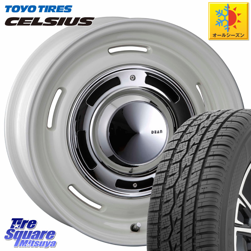 TOYOTIRES トーヨー タイヤ CELSIUS オールシーズンタイヤ 195/65R15CRIMSON ディーン クロスカントリー ホワイト 15インチ 15X6.0J(RENAUT KANGOO KW) 32 5穴 108 ルノー カングー2 KW系 ルノー カングービボップ KW系｜タイヤスクエアミツヤ