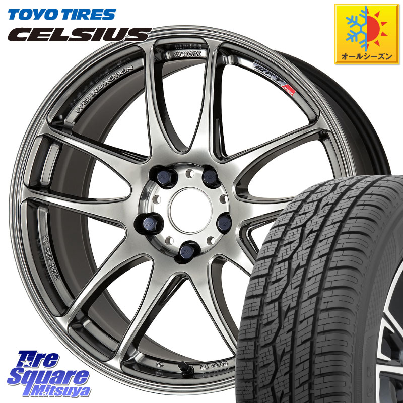 TOYOTIRES トーヨー タイヤ CELSIUS オールシーズンタイヤ 215/60R17 WORK ワーク EMOTION エモーション CR kiwami 極 17インチ 17 X 8.0J +35 5穴 114.3 20系アルファード