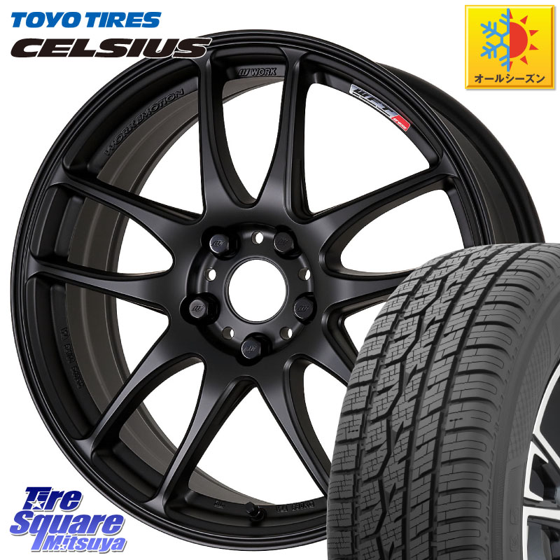 TOYOTIRES トーヨー タイヤ CELSIUS オールシーズンタイヤ 225/60R17WORK ワーク EMOTION エモーション CR kiwami 極 17インチ 17X7.0J 47 5穴 100 レガシー レガシィ アウトバック|タイヤスクエアミツヤ