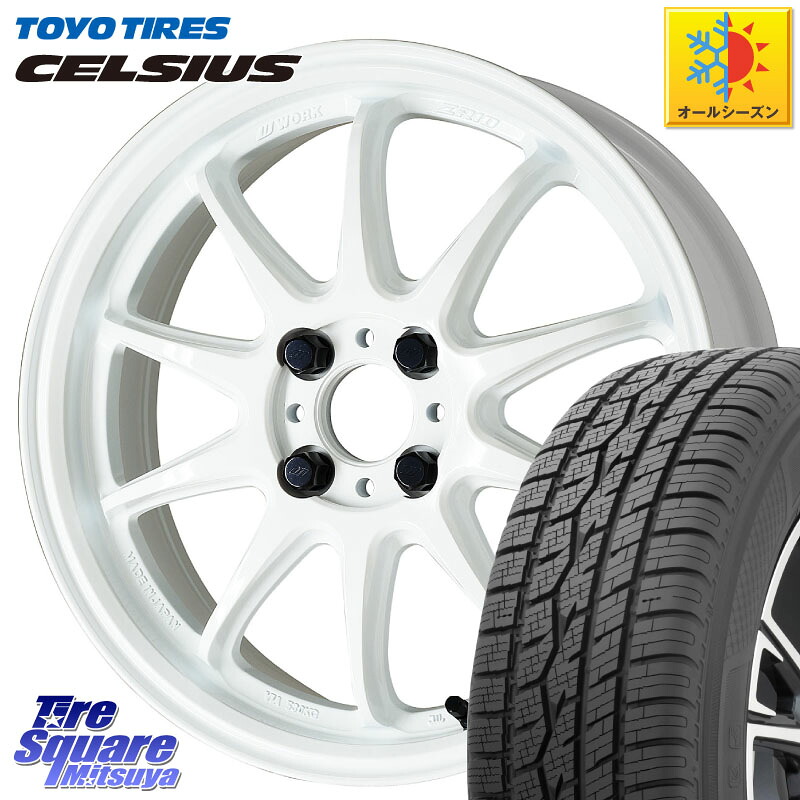 TOYOTIRES トーヨー タイヤ CELSIUS オールシーズンタイヤ 165/60R15 WORK ワーク EMOTION エモーション ZR10 15インチ 15 X 5.0J +45 4穴 100 キャスト[アクティバ] ピクシスジョイ[Cグレード] ハイゼット アゲトラCustom車用※軽自動車専用ホイール※