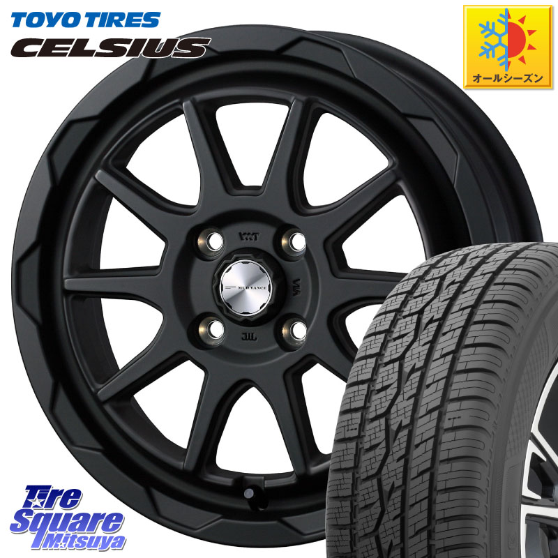TOYOTIRES トーヨー タイヤ CELSIUS オールシーズンタイヤ 175/70R14 WEDS マッドヴァンス 06 MUD VANCE 06 ウエッズ 14インチ 14 X 4.5J +45 4穴 100 Mx27/37/47Sソリオ・デリカD2