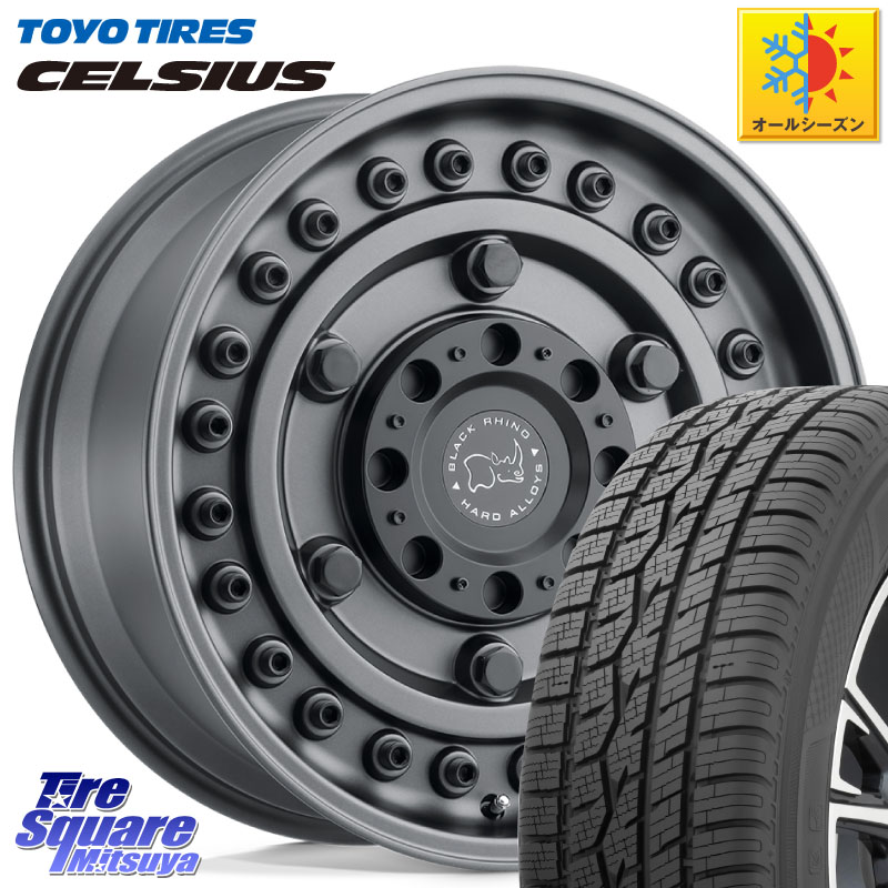TOYOTIRES トーヨー タイヤ CELSIUS オールシーズンタイヤ 225/60R17 BLACK RHINO ARMORY GUNBLACK ブラックライノ アーモリー 17インチ ブラックライノ 17 X 8.0J +30 5穴 114.3