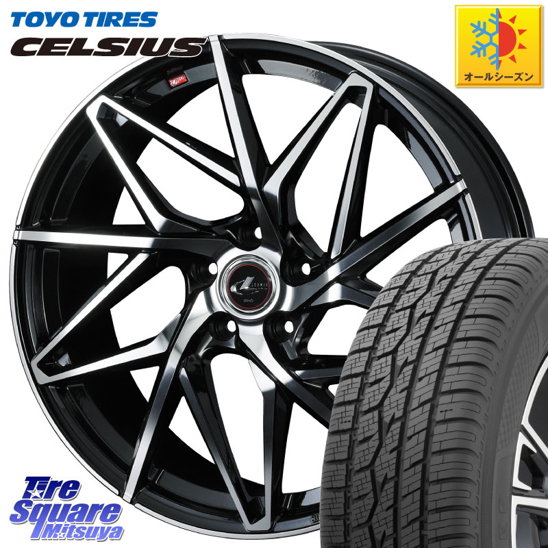 TOYOTIRES トーヨー タイヤ CELSIUS XL オールシーズンタイヤ 185/65R15 WEDS 40568 レオニス LEONIS IT PBMC 15インチ 15 X 6.0J +50 5穴 114.3 GT系フリード5ナンバー車 GT系フリードクロスター