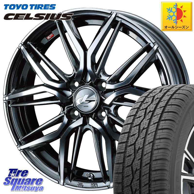 TOYOTIRES トーヨー タイヤ CELSIUS オールシーズンタイヤ 165/70R14WEDS 40769 レオニス LEONIS LM BMCMC 14インチ 14X4.5J 45 4穴 100 Mx27/37/47Sソリオ・MB37SデリカD2 ハスラー MAx6S系ソリオ デリカD:2 D2 Kei ラピュタ ハスラー リフトアップ等カスタム フレア｜タイヤスクエアミツヤ