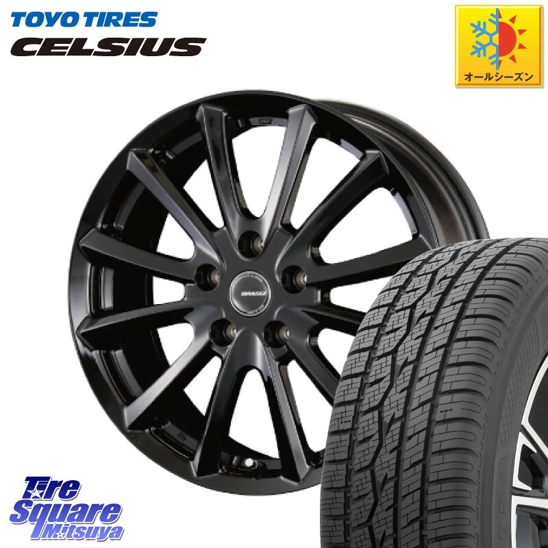TOYOTIRES トーヨー タイヤ CELSIUS オールシーズンタイヤ 195/65R15KOSEI クレイシズVS6 QRA520Bホイール 15X6.0J 45 5穴 100 カローラスポーツ 50系プリウス プリウス・プリウスPHV ウィッシュ WISH CT レクサス XV|タイヤスクエアミツヤ