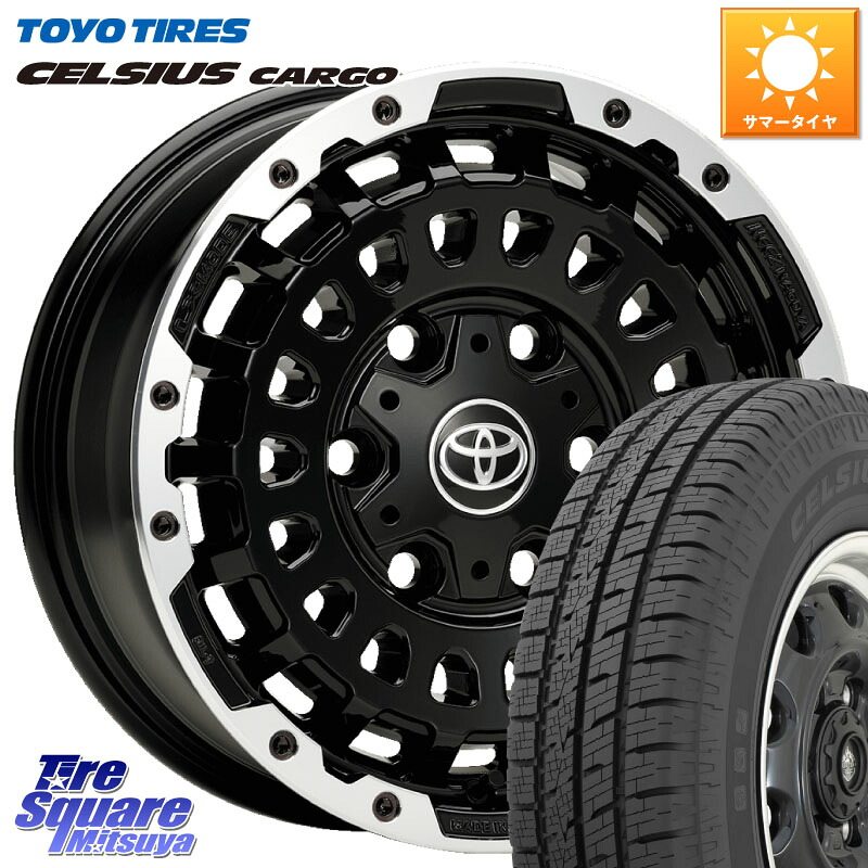 TOYOTIRES トーヨー タイヤ CELSIUS CARGO オールシーズンタイヤ 195/80R15 107*105 LX-MODE LX CP(センターキャップ別売り)キャンピング仕様 高負荷対応 ホイール 15インチ 15 X 6.0J +30 6穴 139.7 200系ハイエース