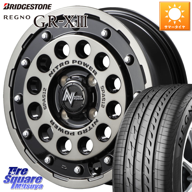 MANARAY MID ナイトロパワー H12 SHOTGUN BC ショットガン 14インチ 14 X 5.5J +40 4穴 100 ブリヂストン REGNO GR-X3 GRX3 GR-XIII レグノ サマータイヤ 175/65R14 E11ノート 74,707円